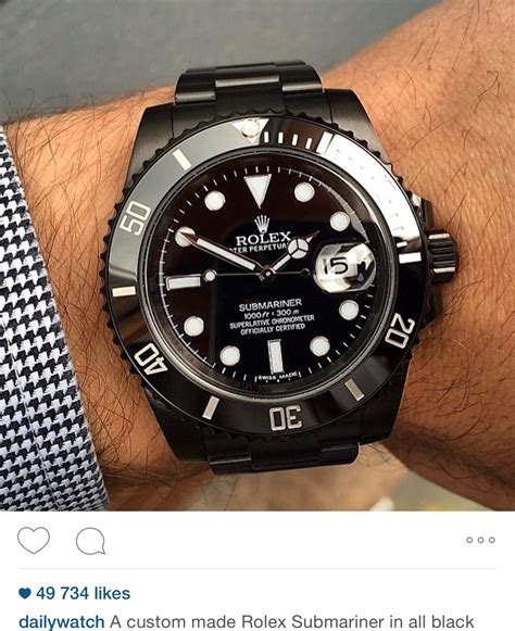 mens black rolex|all black rolex watches.